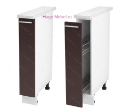 Нижний кухонный шкаф бутылочница 150 Ксения (шоколад)