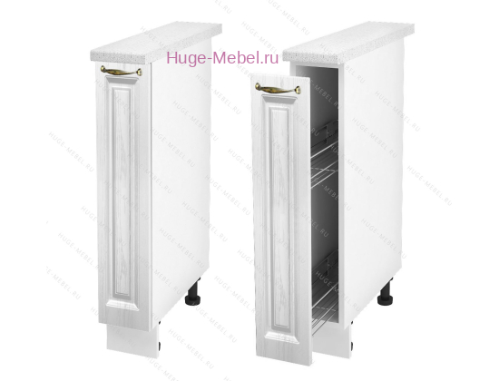 Нижний кухонный шкаф бутылочница 150 Мария (белый)