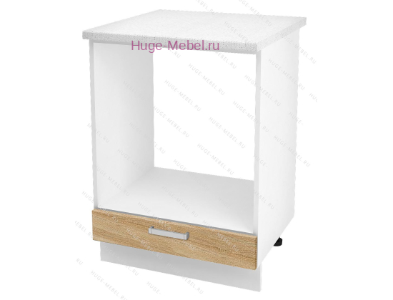 Шкаф кухонный под духовку напольный 600 Бетон (дуб сонома)