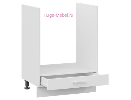 Шкаф кухонный под духовку напольный 600 Катрин (софт вайт)