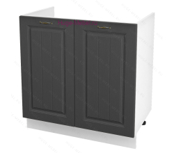 Кухонный шкаф под мойку 800 Мария (графит)