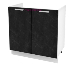 Кухонный шкаф под мойку 800 Бетон (бетон чёрный)