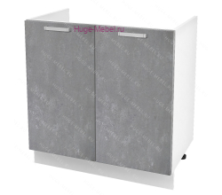 Кухонный шкаф под мойку 800 Бетон (бетон серый)