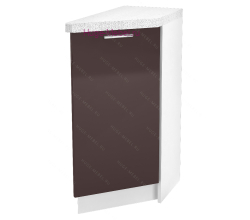 Шкаф кухонный нижний торцевой 300 Ксения (шоколад)