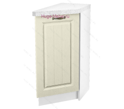 Шкаф кухонный нижний торцевой 300 Мария (крем)