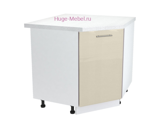 Шкаф кухонный угловой нижний 850 Ксения (ваниль)