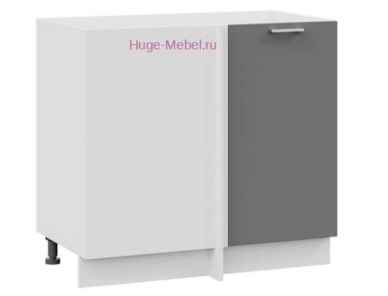 Шкаф кухонный угловой нижний 1000 Катрин (софт графит)