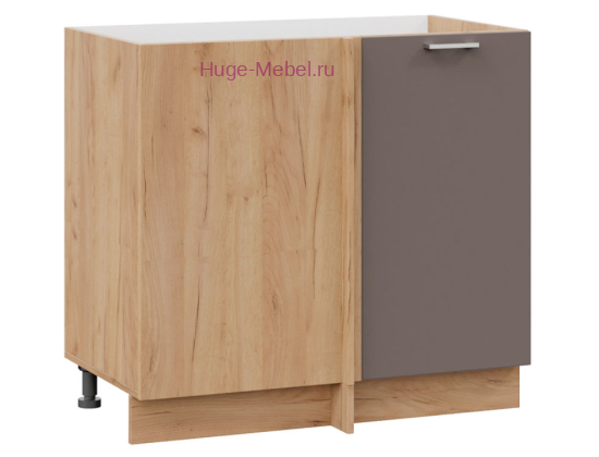 Шкаф кухонный угловой нижний 1000 Катрин (муссон) корпус крафт