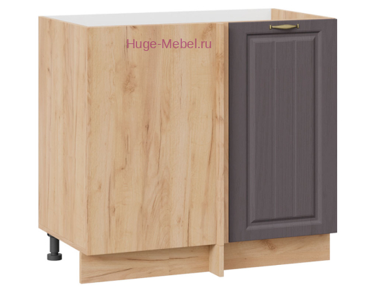 Шкаф кухонный угловой нижний 1000 Мария (графит) корпус крафт