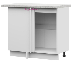 Корпус углового кухонного шкафа нижнего 1000 (белый)