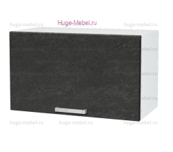 Антресольный кухонный шкаф верхний 600 Бетон (бетон чёрный)