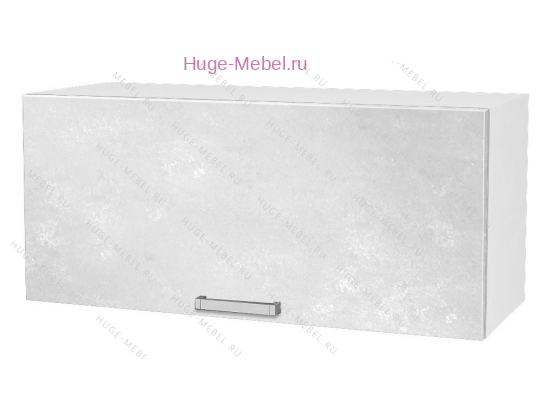 Горизонтальный кухонный шкаф верхний 800 Бетон (бетон белый)