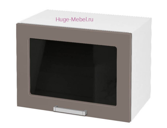 Горизонтальный кухонный стеклянный шкаф 500 Катрин (муссон)