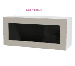 Горизонтальный кухонный стеклянный шкаф 800 Катрин (циркон)