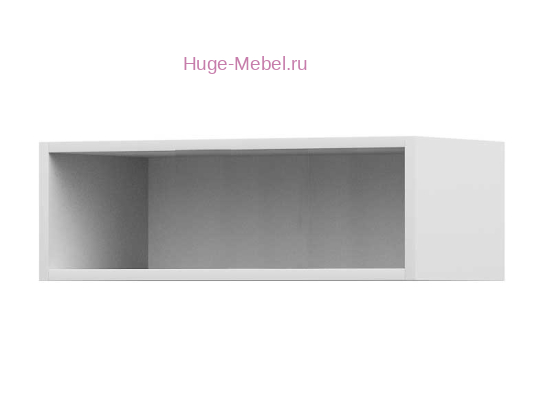 Открытый кухонный верхний шкаф 600-М (белый)