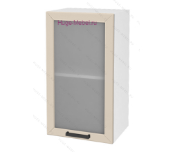 Кухонный шкаф верхний со стеклом 450 Альфа (брюле)