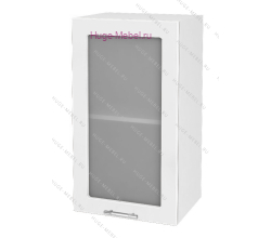 Кухонный шкаф верхний со стеклом 400 Ксения (белый)