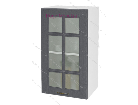 Кухонный шкаф верхний со стеклом 450 Мария (графит)