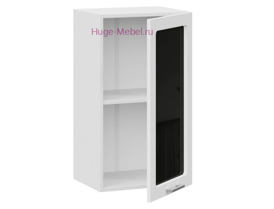 Кухонный шкаф верхний со стеклом 300 Катрин (софт вайт)