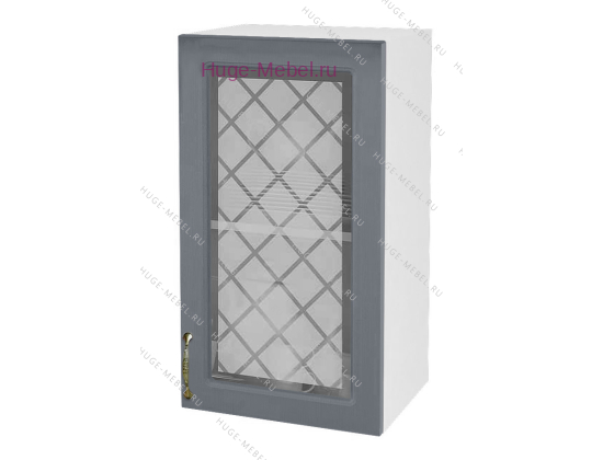 Кухонный шкаф верхний со стеклом 400 Модена (дуб серый)