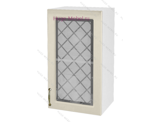 Кухонный шкаф верхний со стеклом 450 Модена (дуб ваниль)