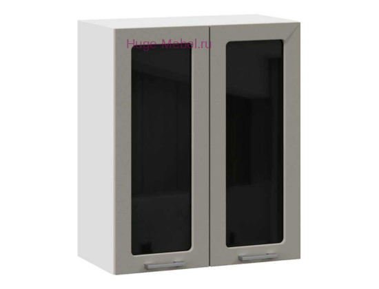 Кухонный шкаф верхний со стеклом 600 Катрин (циркон)