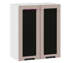 Кухонный шкаф верхний со стеклом 600 Сахара (латте)