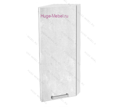 Торцевой шкаф кухонный верхний подвесной 300 Бетон (бетон белый)