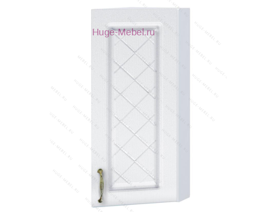 Торцевой шкаф кухонный верхний подвесной 300 Модена (дуб белый)