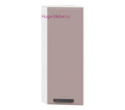 Торцевой шкаф кухонный верхний высокий 300 Призма (мокко супермат)