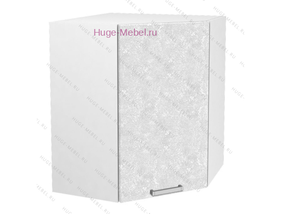 Угловой кухонный шкаф верхний 600 Бетон (бетон белый)