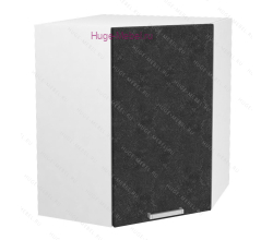 Угловой кухонный шкаф верхний 600 Бетон (бетон чёрный)