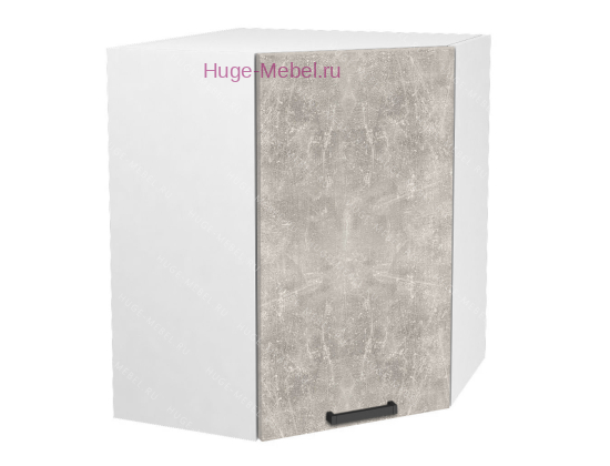 Угловой кухонный шкаф верхний 600 Пасаденна (ателье светлое)