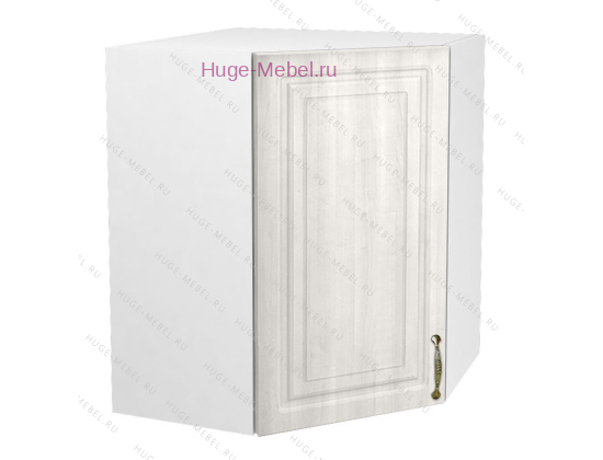 Угловой кухонный шкаф верхний 550 Юлия (сандал белый)