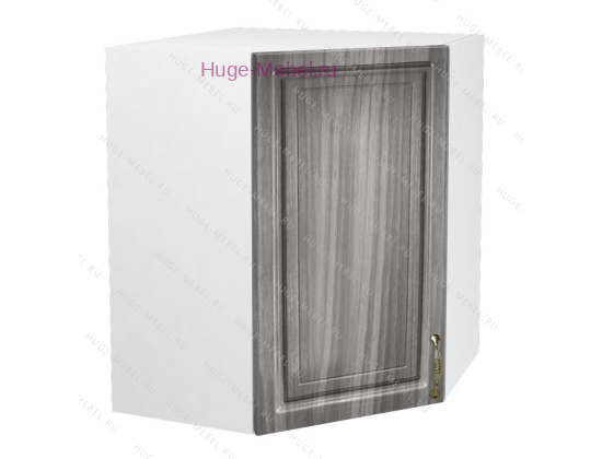 Угловой кухонный шкаф верхний 550 Юлия (сандал серый)