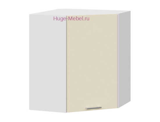 Угловой кухонный шкаф верхний 550 Катрин (крем)