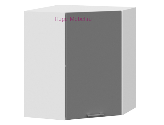 Угловой кухонный шкаф верхний 550 Катрин (софт графит)