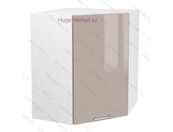 Угловой кухонный шкаф верхний 550 Ксения (кофе с молоком)