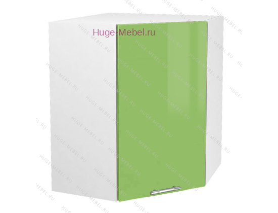 Угловой кухонный шкаф верхний 550 Ксения (олива)