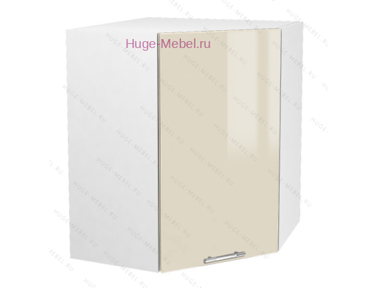 Угловой кухонный шкаф верхний 550 Ксения (ваниль)