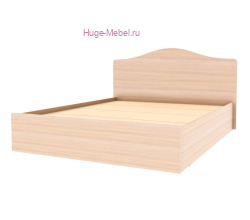 Каркас двуспальной кровати "Дели" дуб молочный