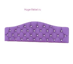 Изголовье кровати 160х200 "Дели" сирень со стразами
