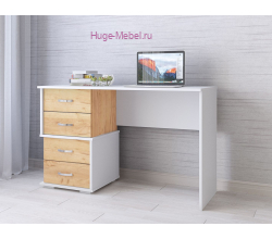 Стол письменный "Сити-2 белый/крафт"