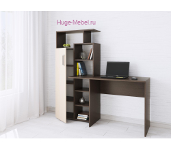Стол компьютерный "Квартет-7 венге/дуб"