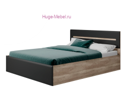 Двуспальная кровать "Наоми КР-11 графит"