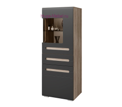 Шкаф для посуды "Наоми ШК-24" графит