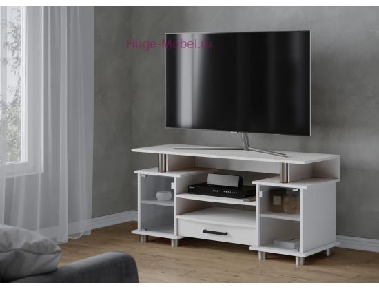 Тумба для телевизора ТВ 003 К2 белая