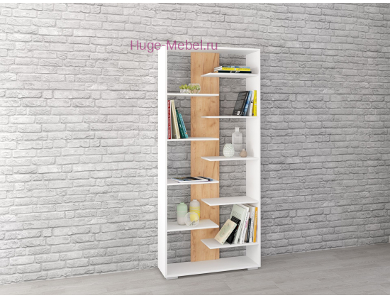 Стеллаж "Ромео-3 крафт/белый"