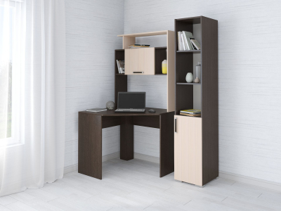 Компьютерный стол с пеналом "Квартет-12 венге" Компьютерный стол с пеналом "Квартет-12 венге"