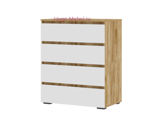 Комод "Хелен КМ 02" белый+крафт